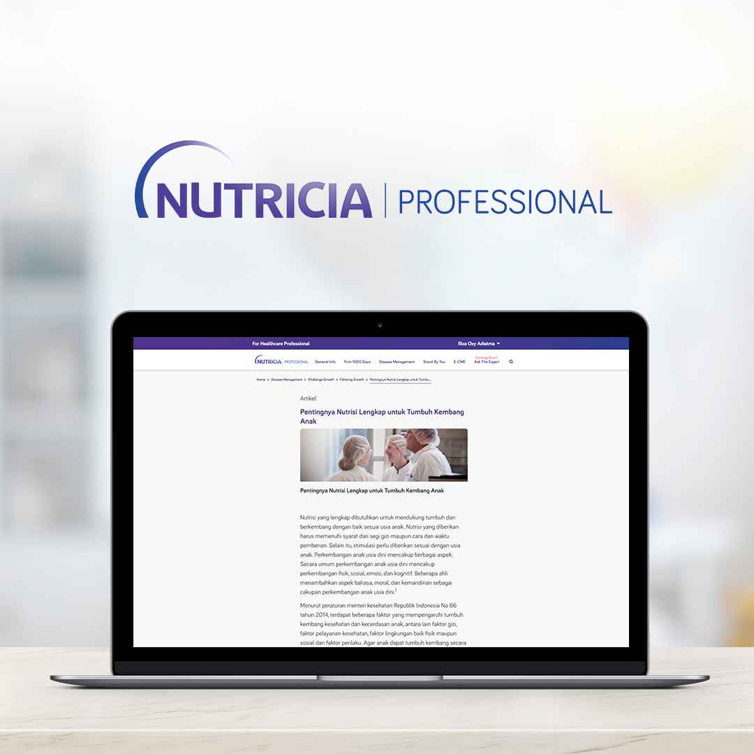 Nutricia Professional (Content Writing Services)